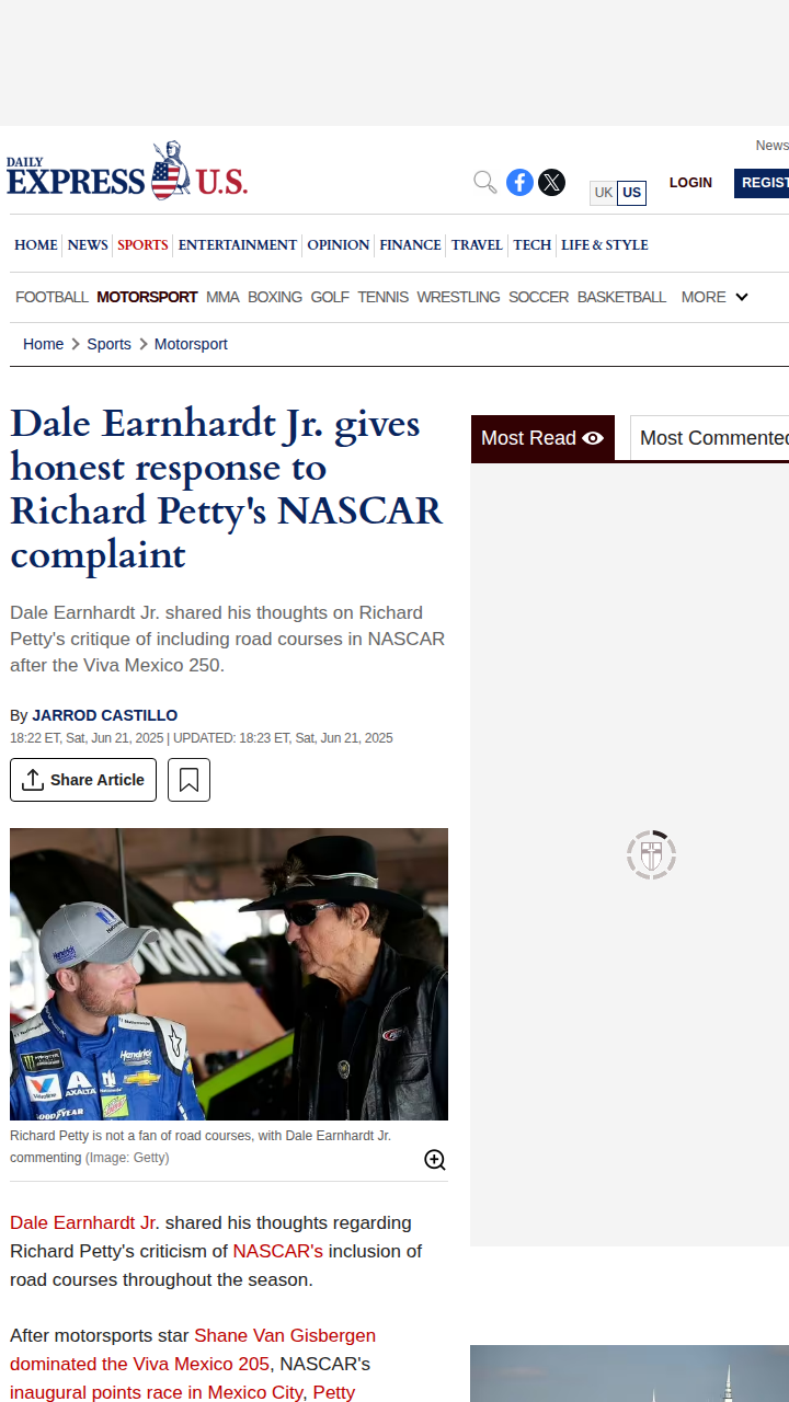 Dale Jr. & The King: Road Course Debate