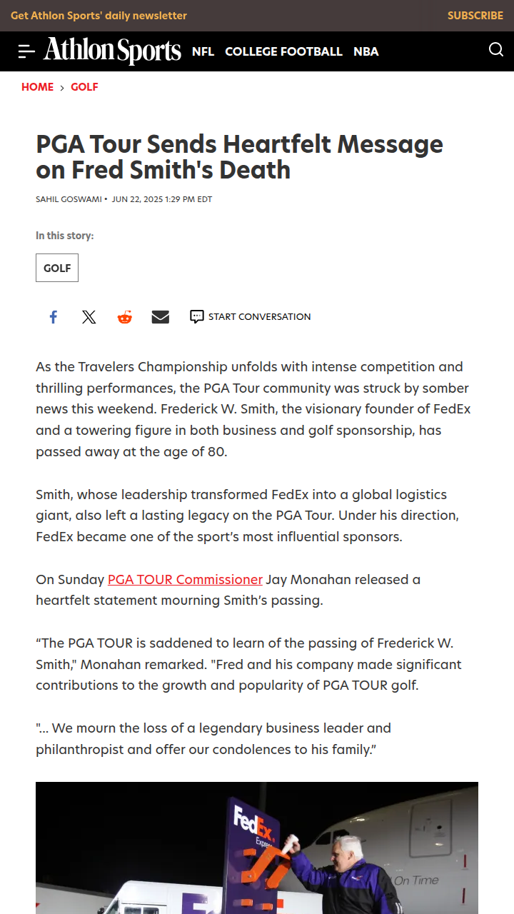 FedEx Legacy: Farewell to a PGA Icon