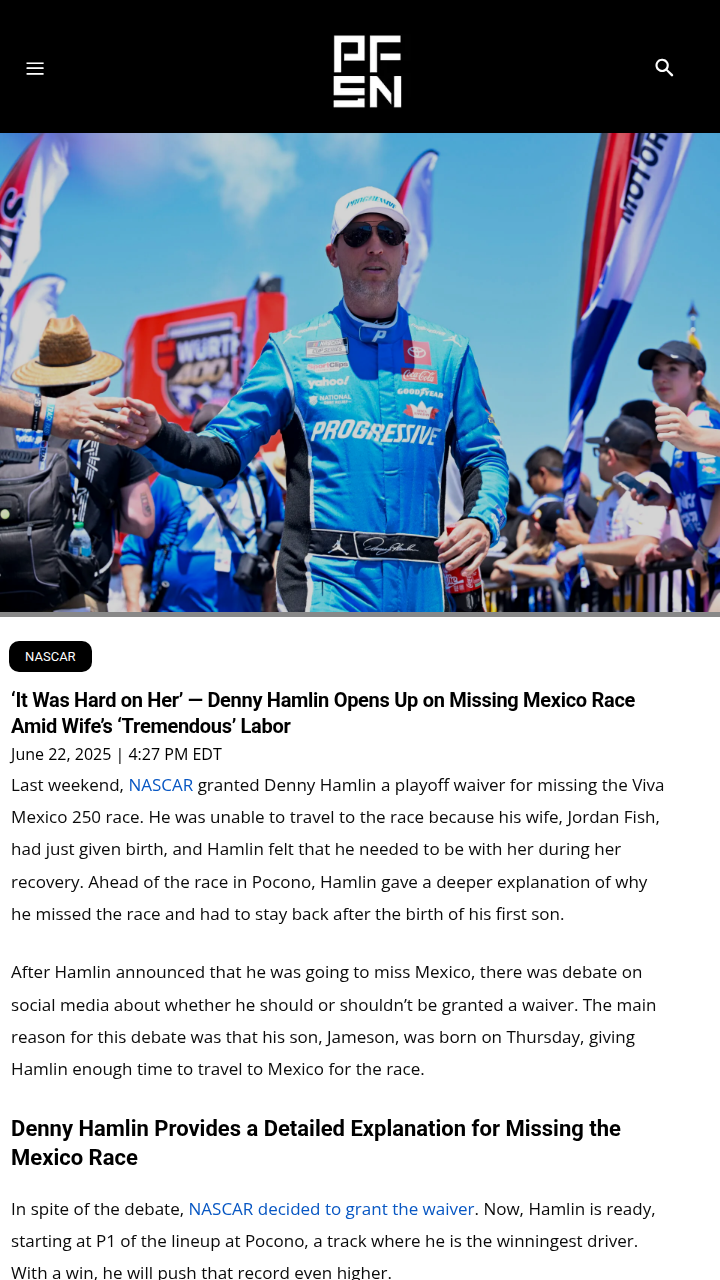 Hamlin’s Family First Move Sparks Debate