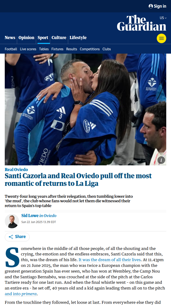Cazorla’s Fairytale: Oviedo Back in La Liga!