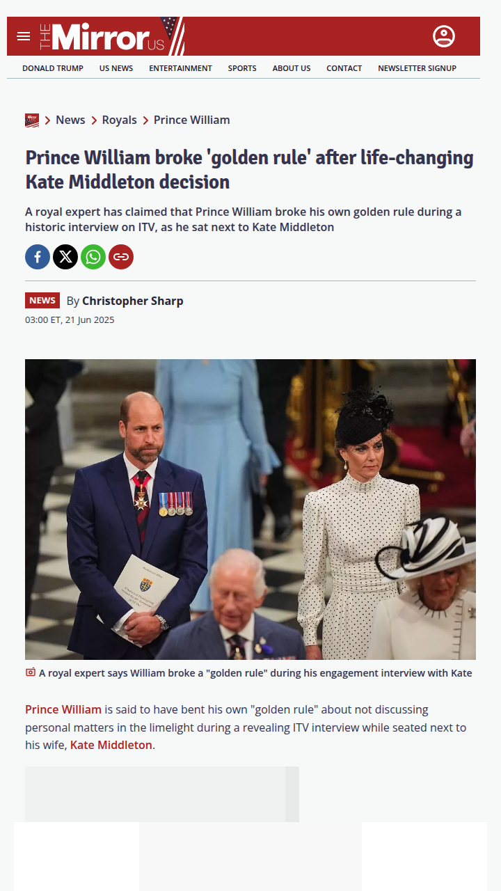 William’s Rule Break for Kate? 👀