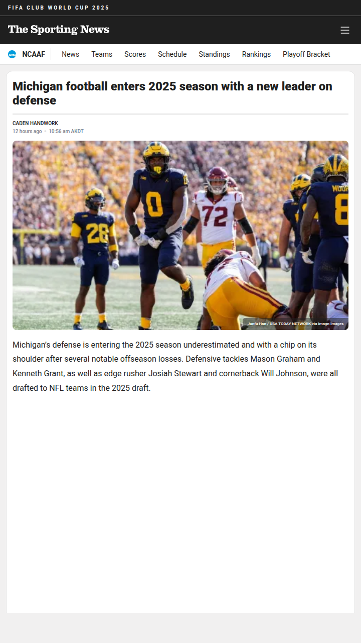 Can Rayshaun Benny Anchor Michigan’s D-Line?