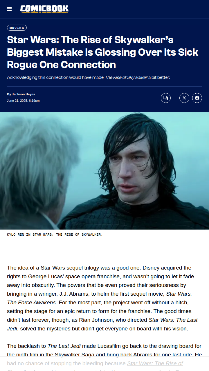 Kylo Ren Missed Vader’s Castle?! 🤔