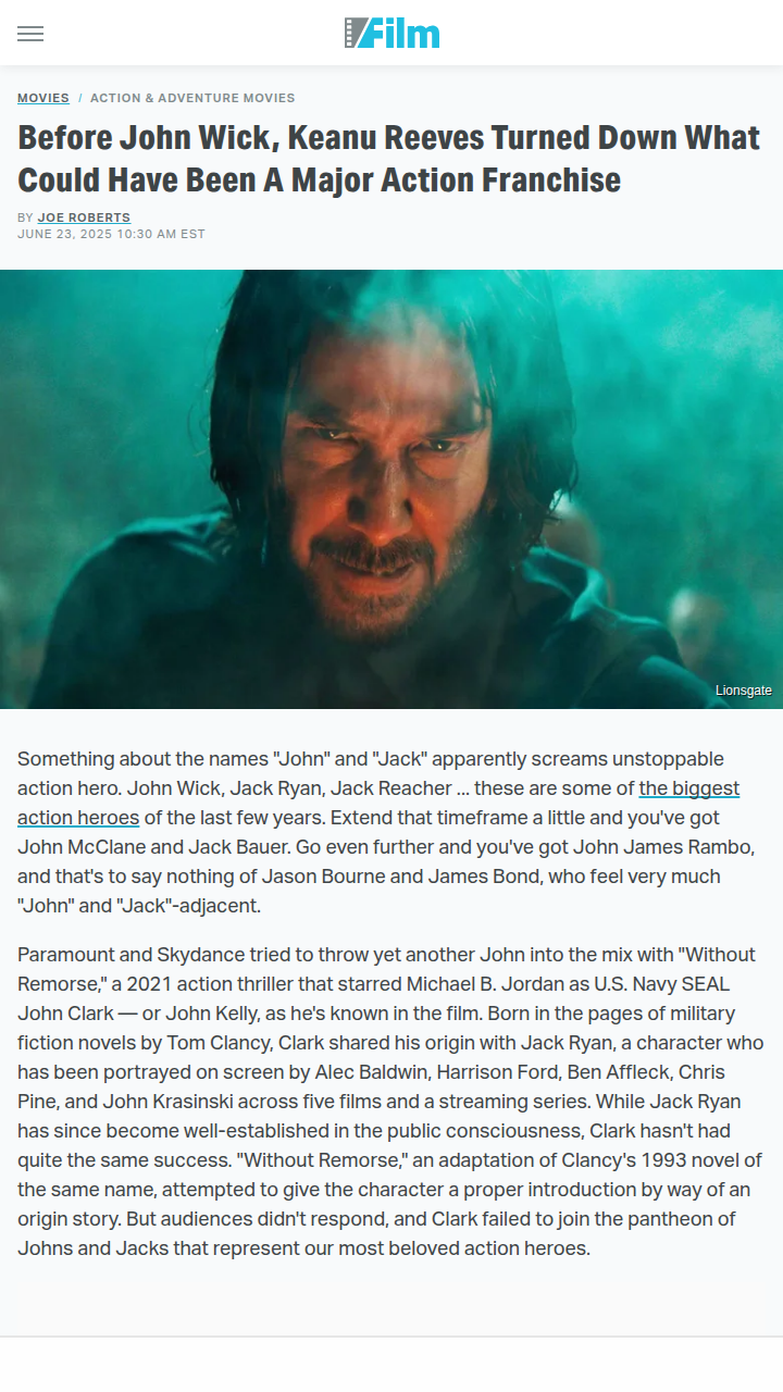 Keanu Dodged a Bullet? 🤔
