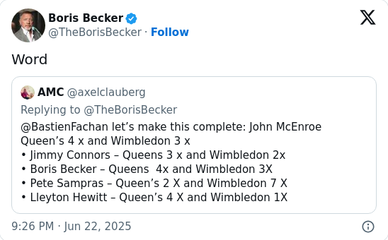 Becker Snubbed: Tennis Legends Left Out?