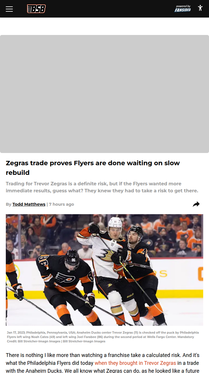 Flyers Go Bold: Zegras Era Begins!