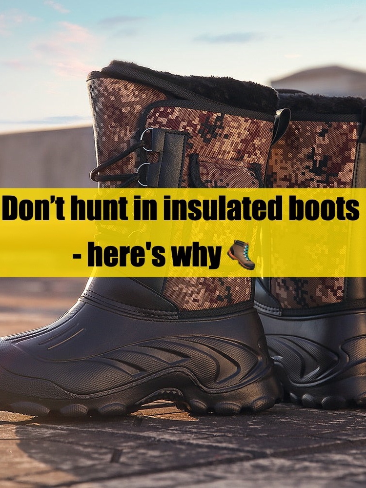 Don’t hunt in insulated boots - here's why 🥾