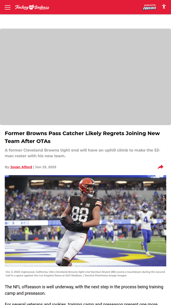 Did Harrison Bryant Make the Wrong Move?