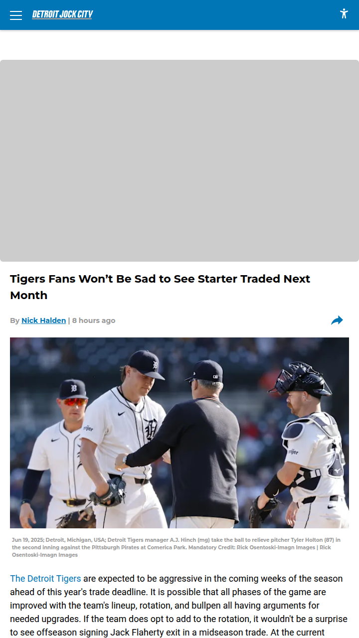 Is It Time for the Tigers to Move Flaherty?
