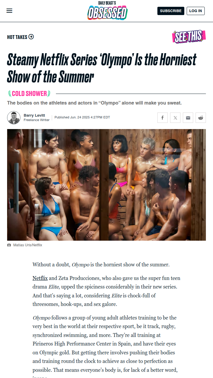 Olympo: Elite Drama Meets Olympic Dreams