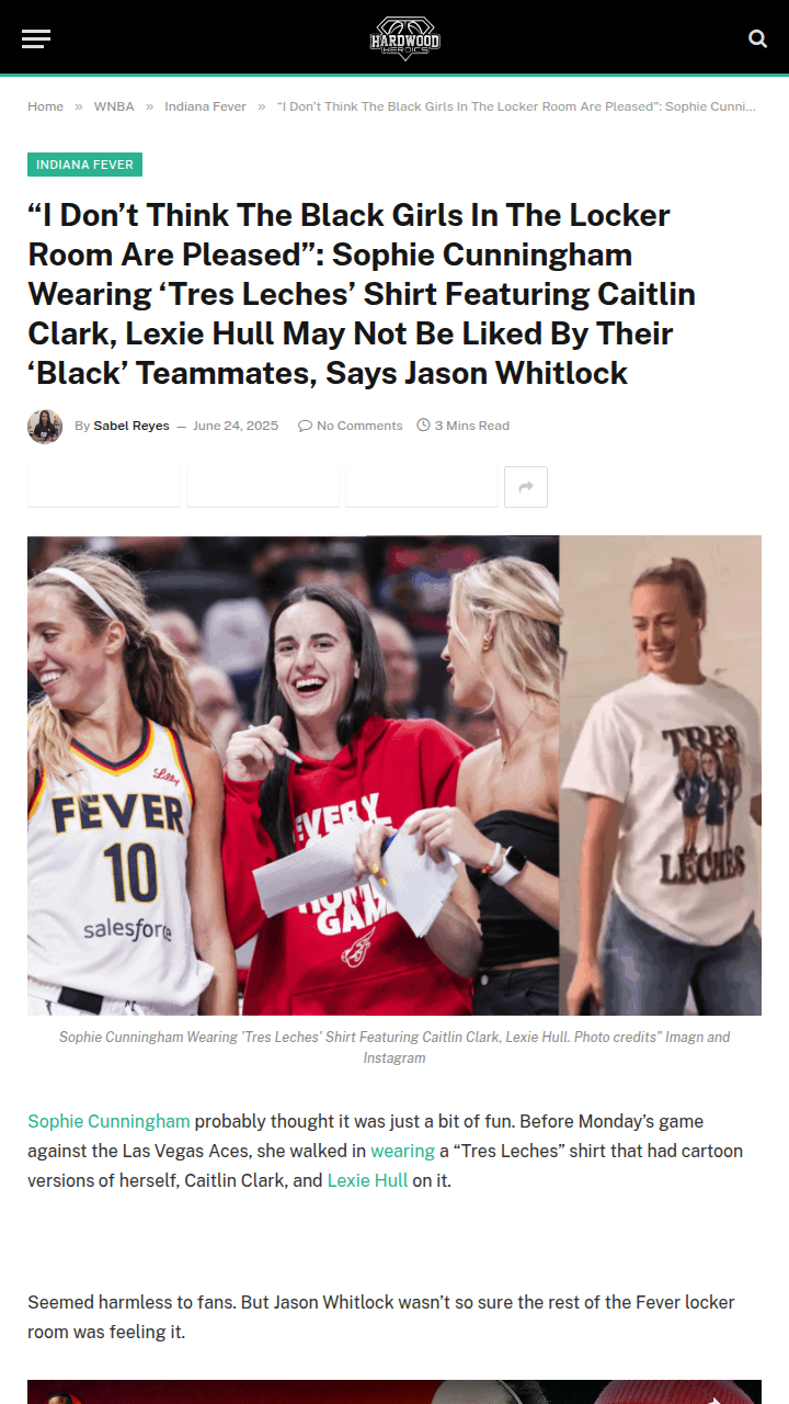 Tres Leches Tee Sparks Fever Drama?