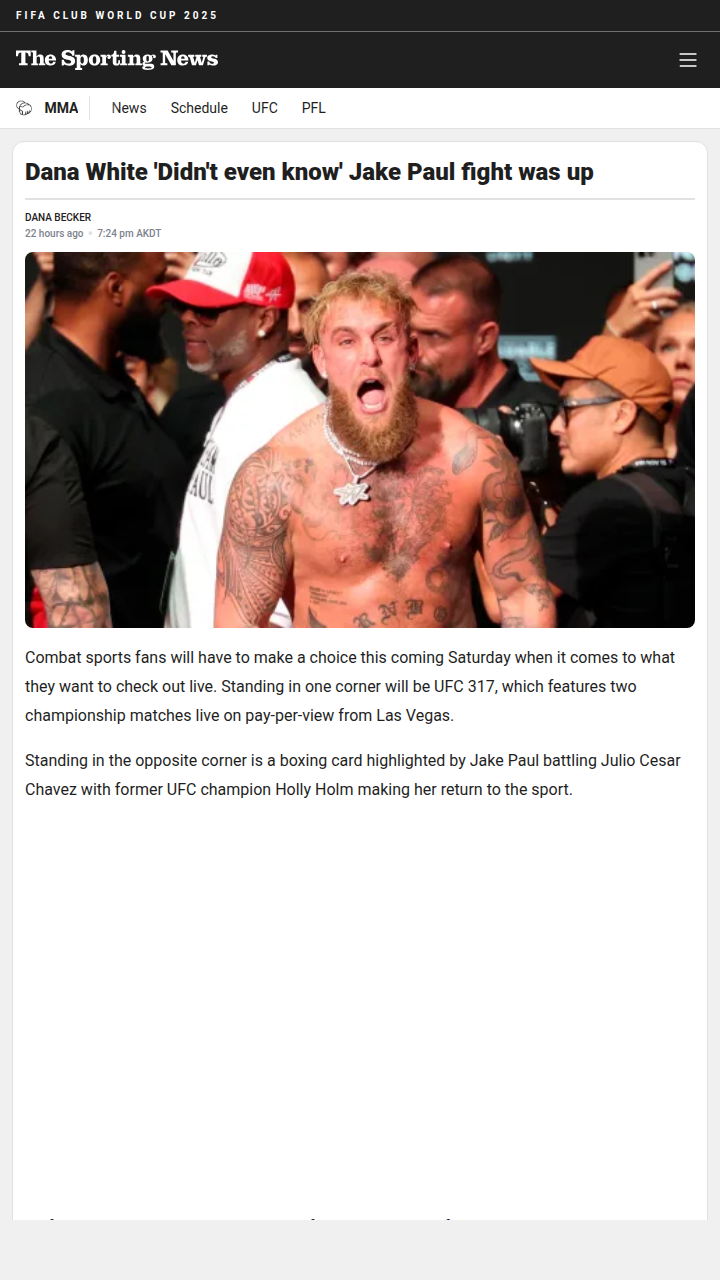 Dana White Shrugs Off Jake Paul Fight