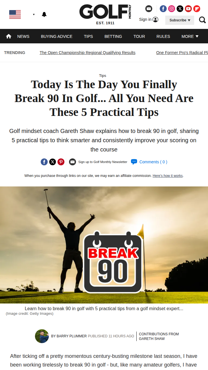 Breaking 90: Mind Over Muscle on the Links