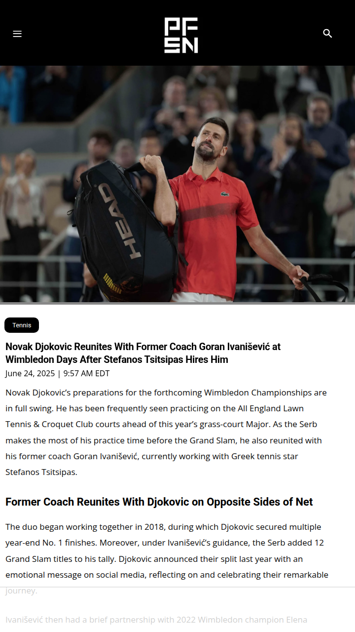 Djoker & Goran: Reunion Sparks Wimbledon Buzz
