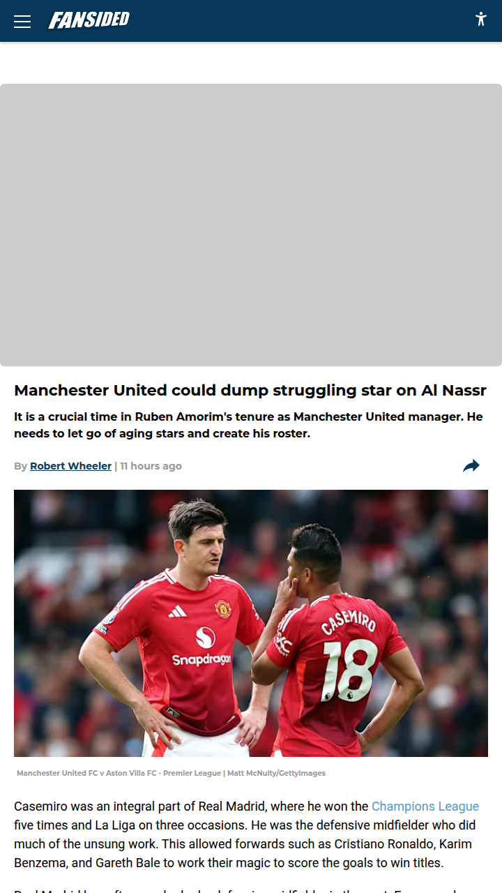 Is Casemiro the Key to Ronaldo’s Al Nassr Dream?