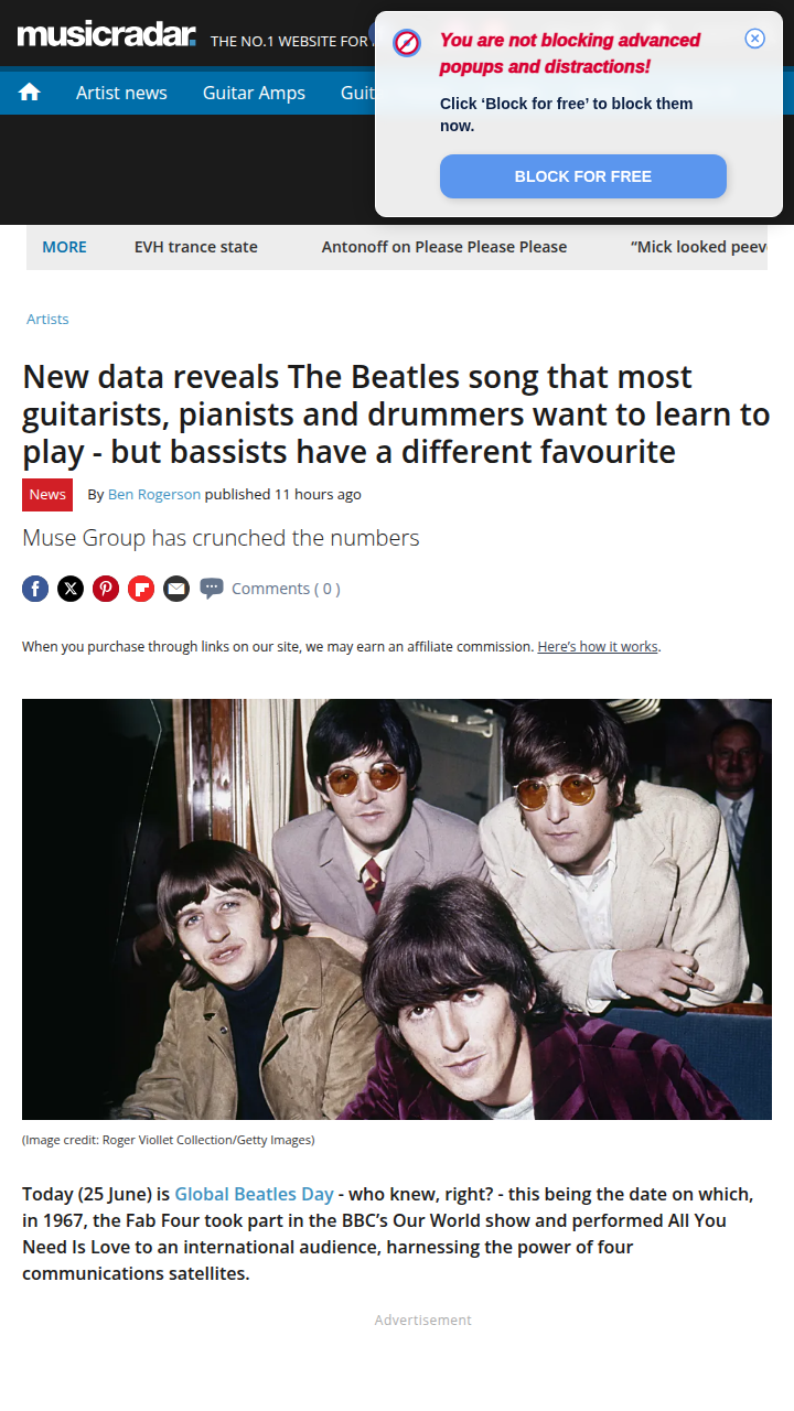Let It Be tops Beatles instrument wars 🎸