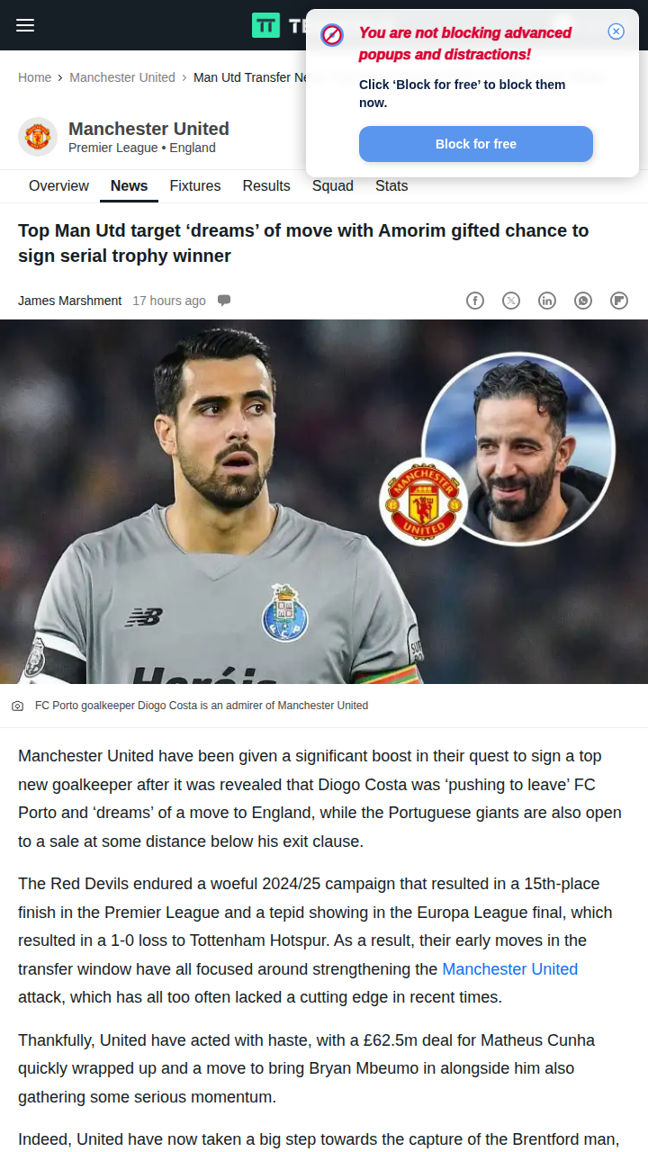 Costa Eyes Old Trafford: Keeper Showdown?