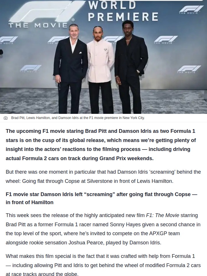 Damson Idris Goes Flat-Out at Copse—In Front of Hamilton!