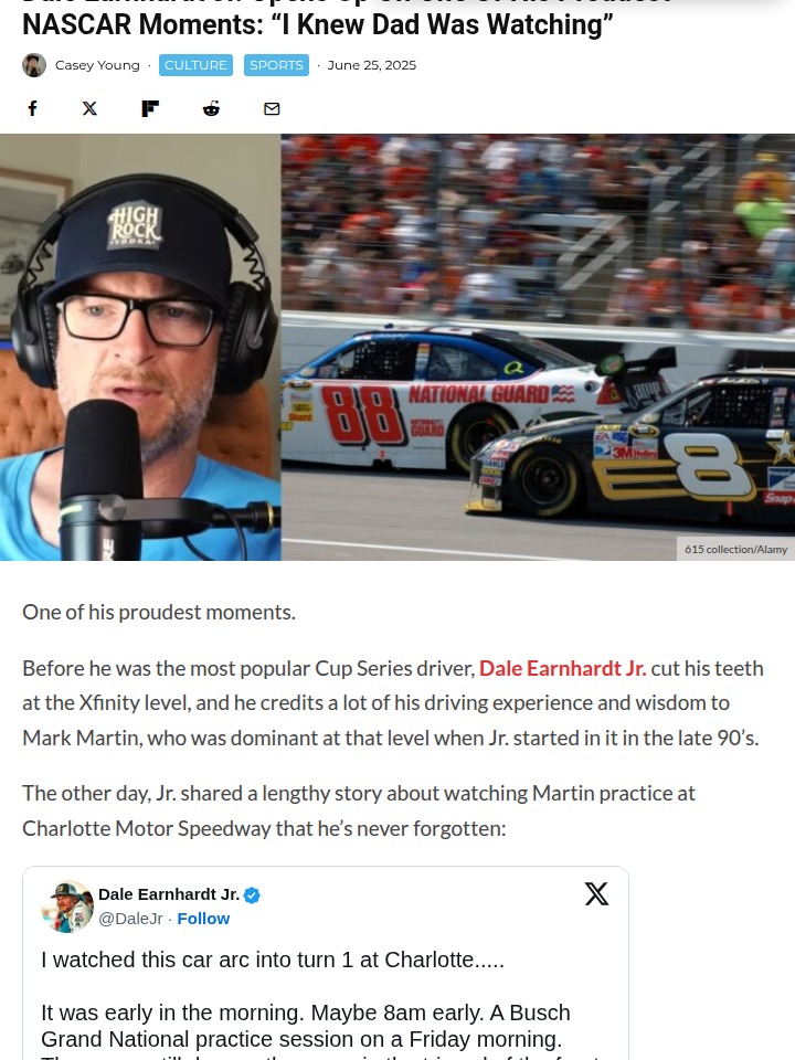 Jr. Outsmarts Mark Martin at Richmond!