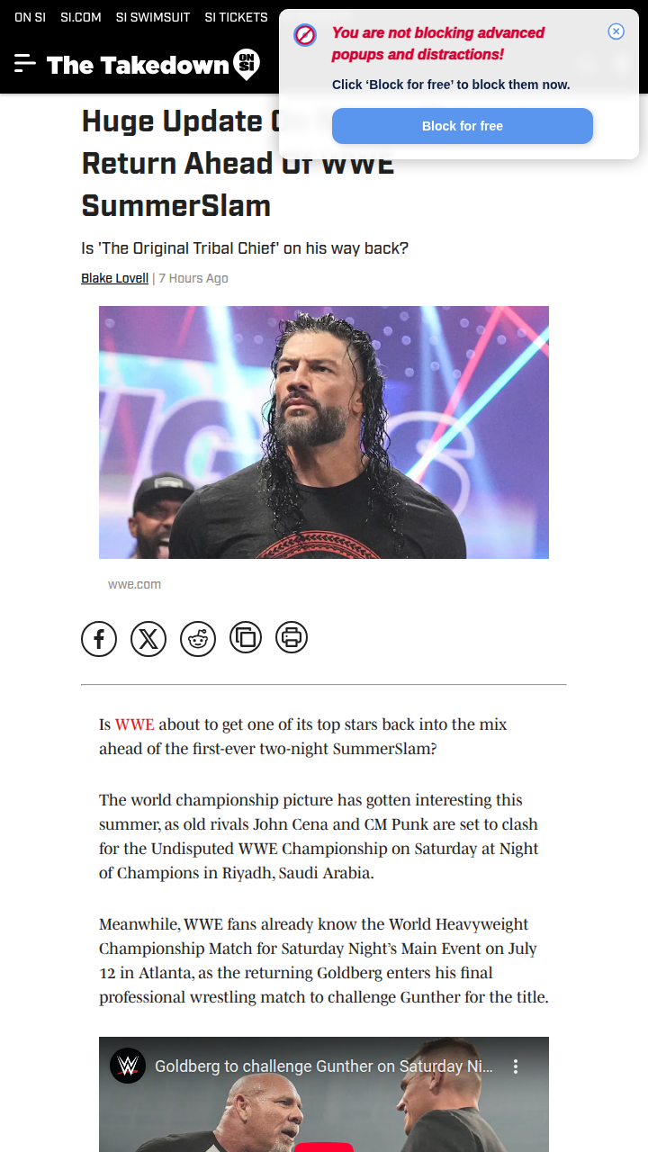 Tribal Chief Tease: Roman Reigns Comeback?
