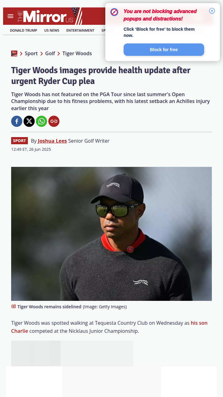 Tiger Spotted! Comeback Hopes Alive?