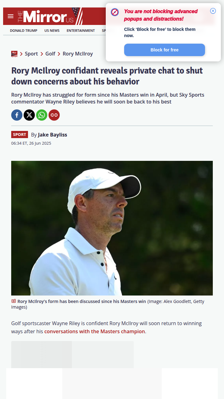 Rory’s Post-Masters Slump: Should We Worry?