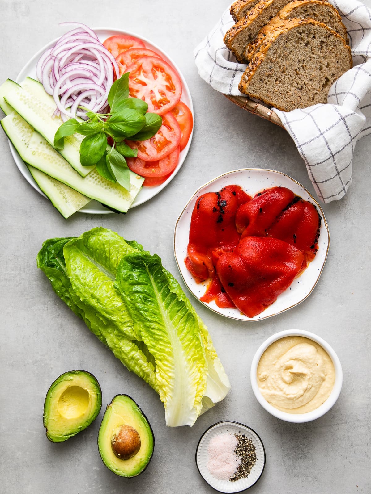 Mediterranean Veggie Sandwich