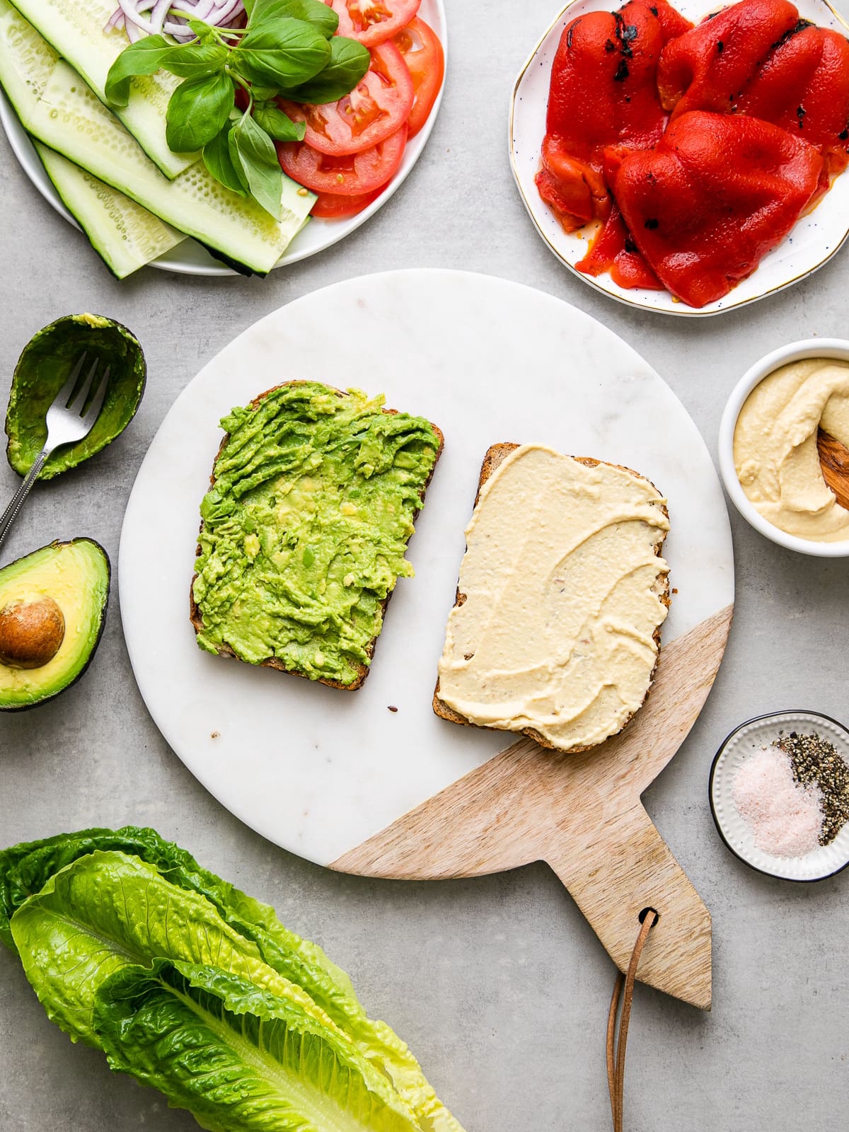 Mediterranean Veggie Sandwich