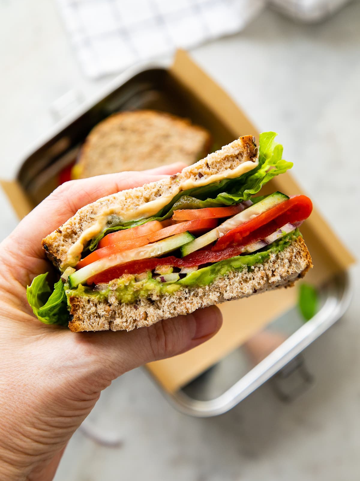 Mediterranean Veggie Sandwich