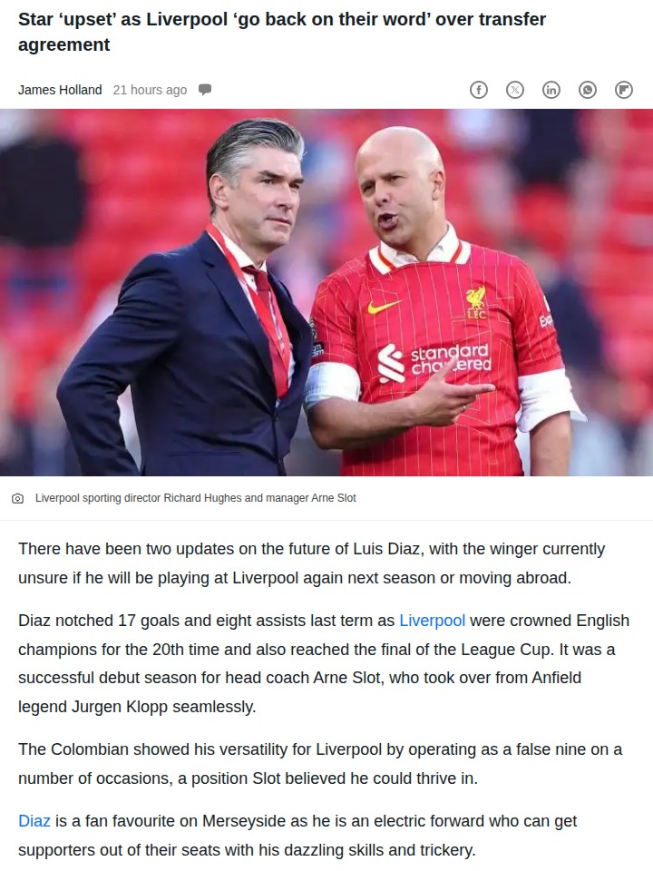 Diaz Drama: Is Lucho Leaving Anfield?