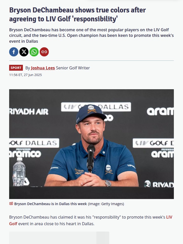 DeChambeau’s Dallas Homecoming: Pressure or Privilege?