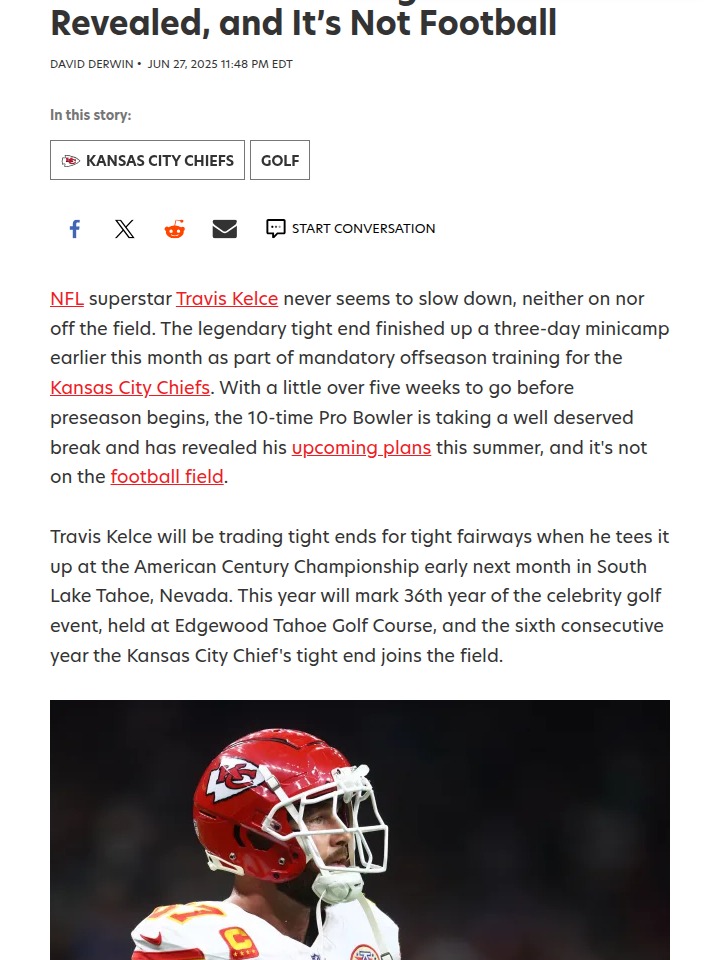 Kelce Bros Set for Tahoe Golf Showdown