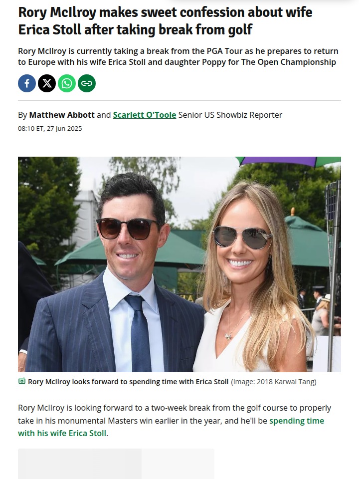 Rory’s Masters Win: Family First Break
