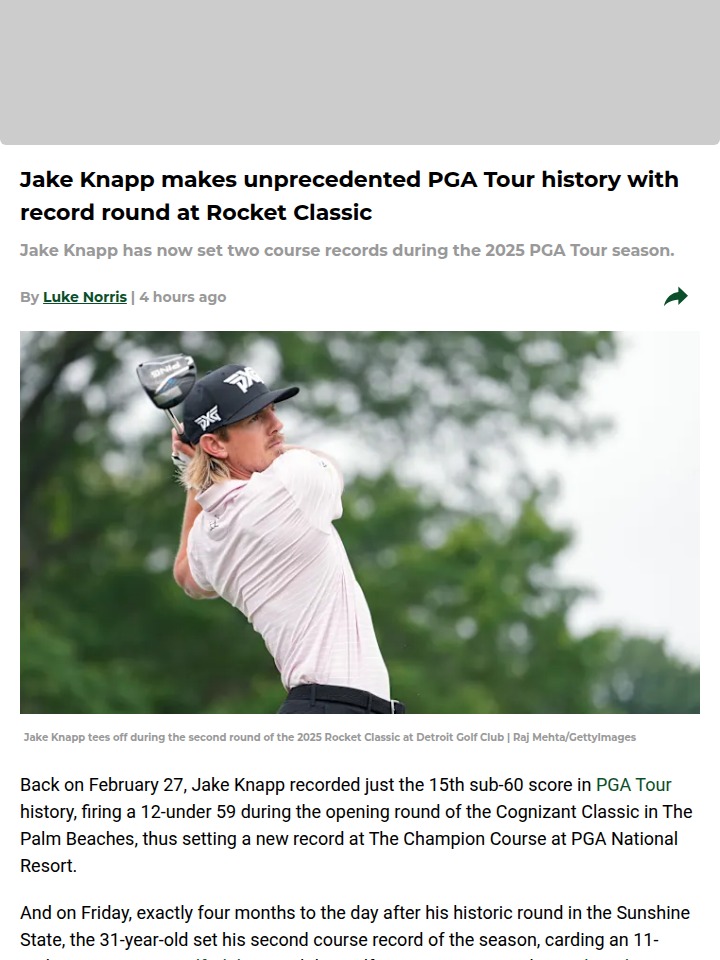 Knapp’s Rocket Classic Record: History Made!