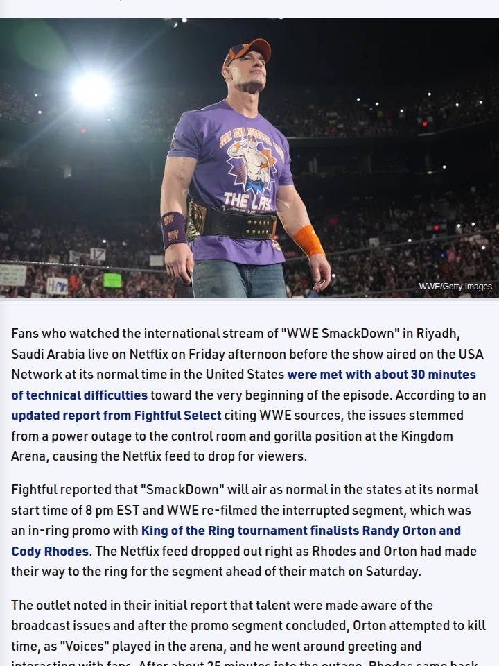 SmackDown’s Riyadh Outage: What Really Happened?