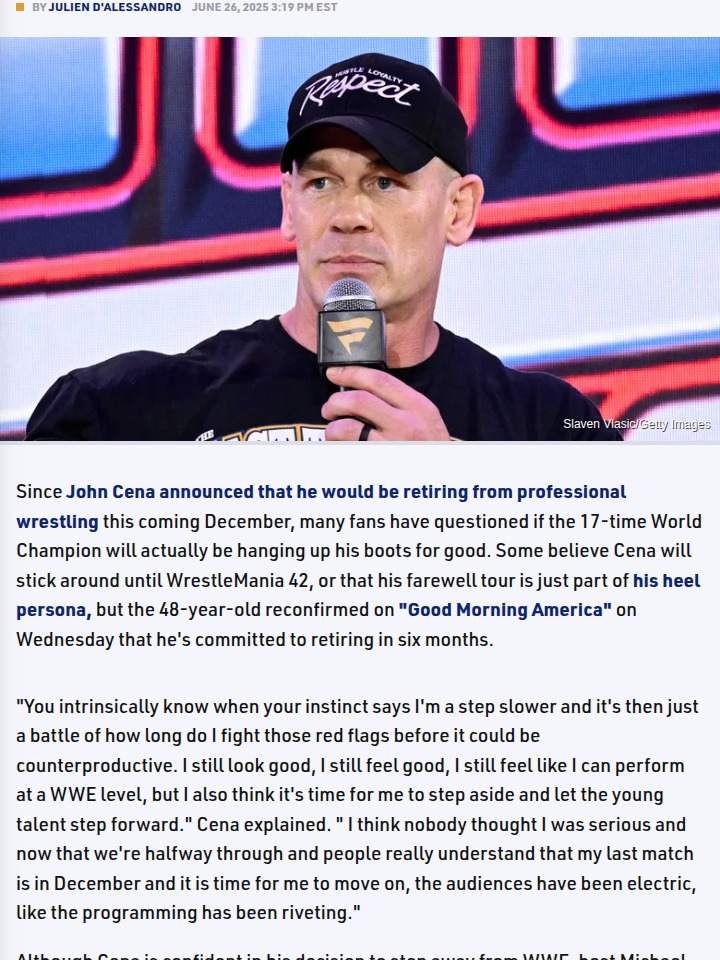 Cena’s Last Stand: Is This Really Goodbye?
