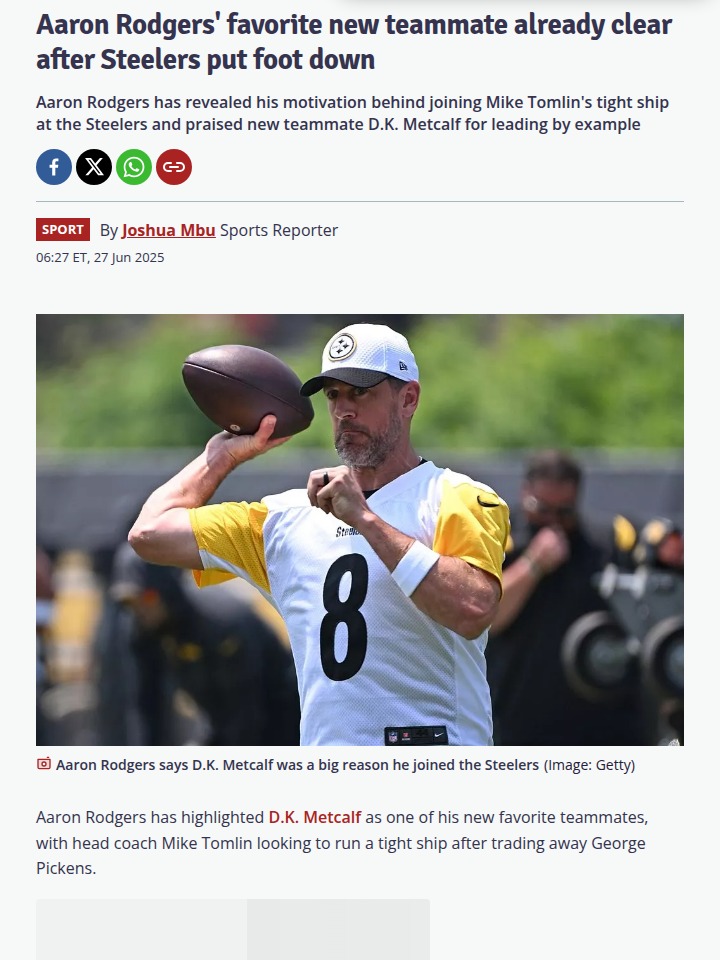 Rodgers & DK: Steelers’ New Dynamic Duo?
