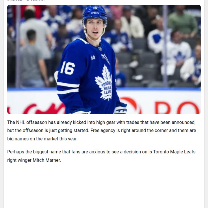 Marner to Ducks? $100M Move Shakes Leafs Nation