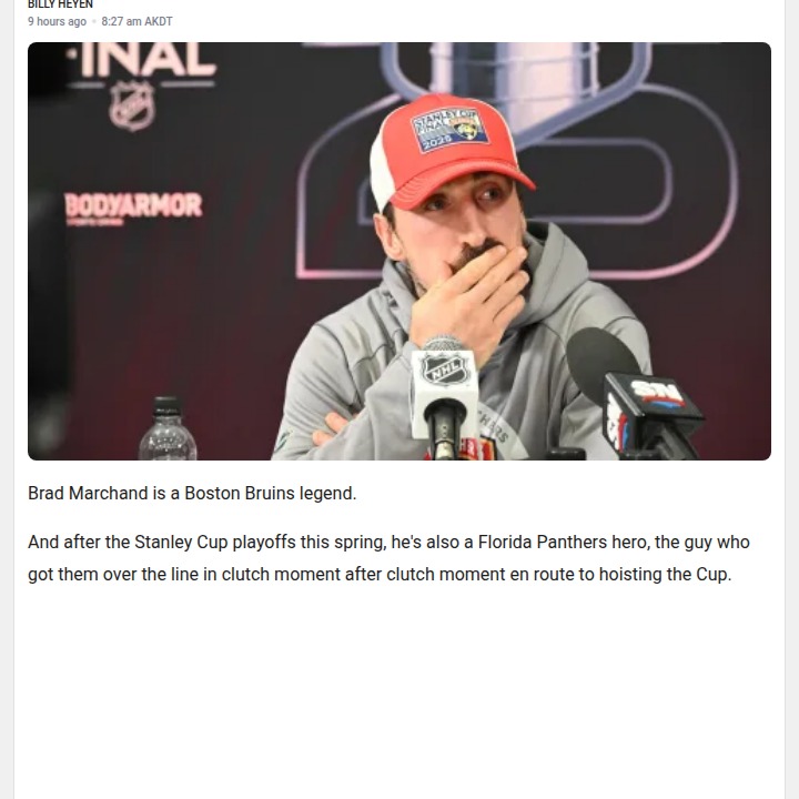 Marchand to Leafs? Say It Ain’t So!