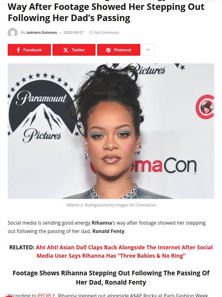 Rihanna Steps Out After Loss 💔