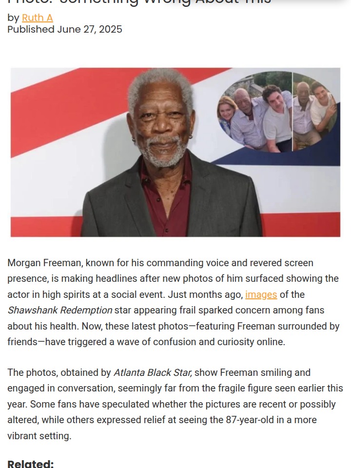 Morgan Freeman’s Latest Pics—Real or Edited? 🤔