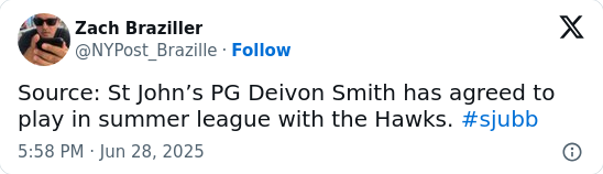 Deivon Smith Joins Hawks: Summer League X-Factor?