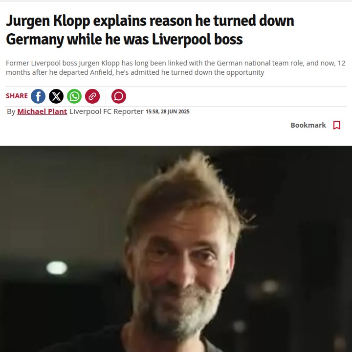 Why Klopp Said No to Die Mannschaft