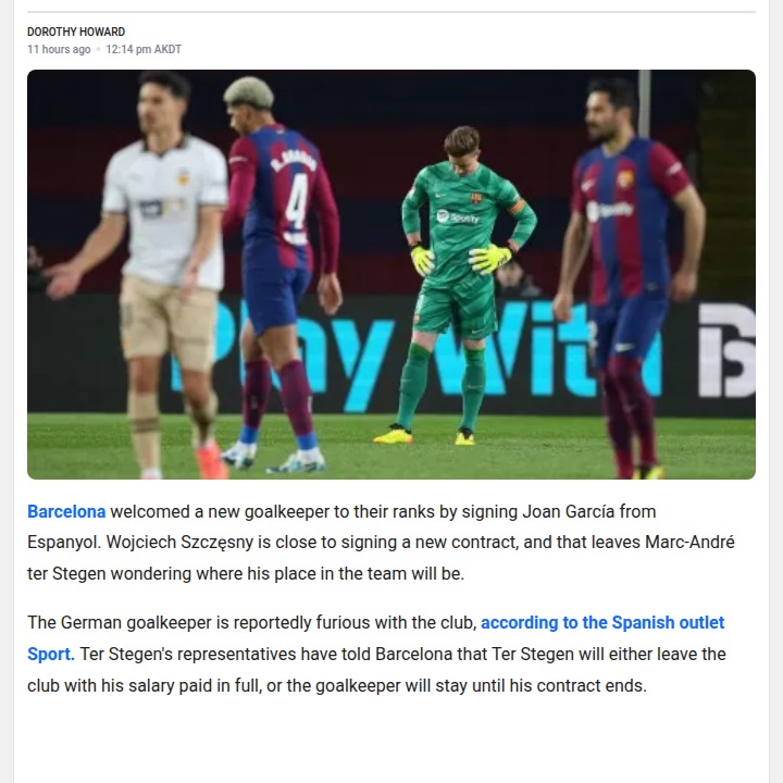 Ter Stegen’s Barca Ultimatum: Stay or Go?