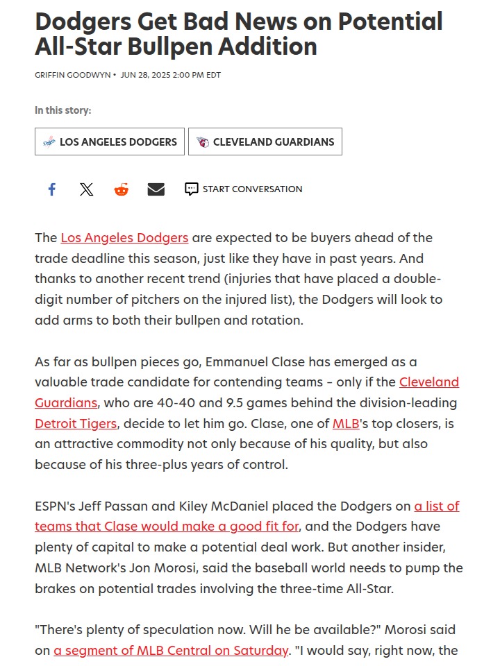 Will the Dodgers Land Clase or Strike Out?