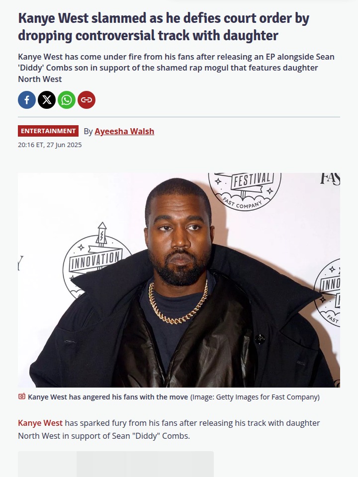 Kanye Drops North Collab Amid Kim Drama 😳