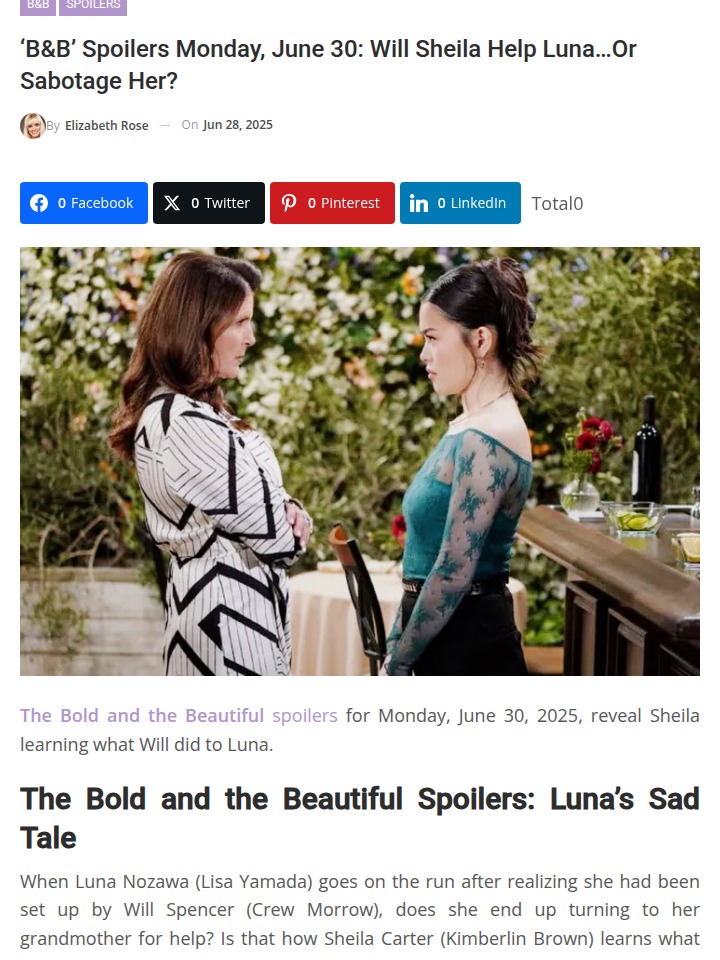 Sheila’s Dilemma: Save Luna or Set Her Up? 🤔