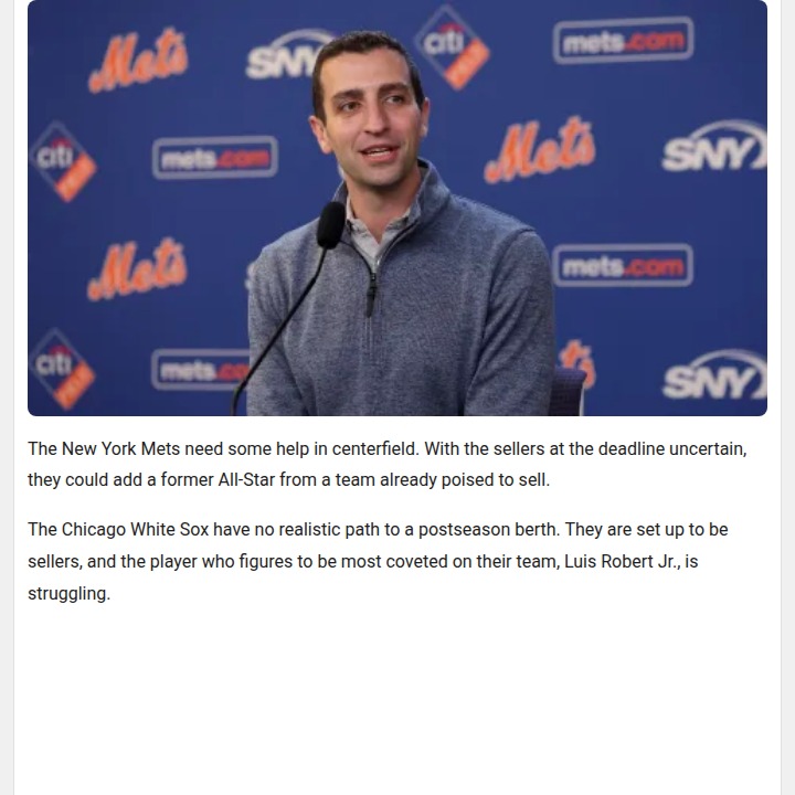 Could La Pantera Save the Mets’ Season?