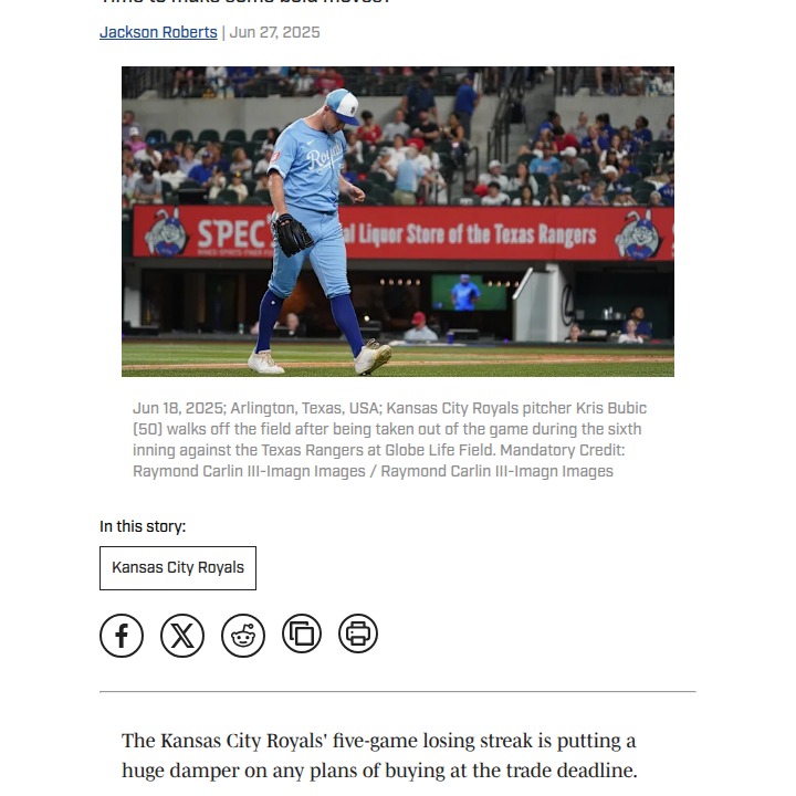 Should the Royals Deal Bubic for Bats?