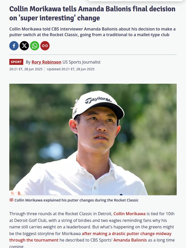 Morikawa’s Putter Gamble Pays Off?